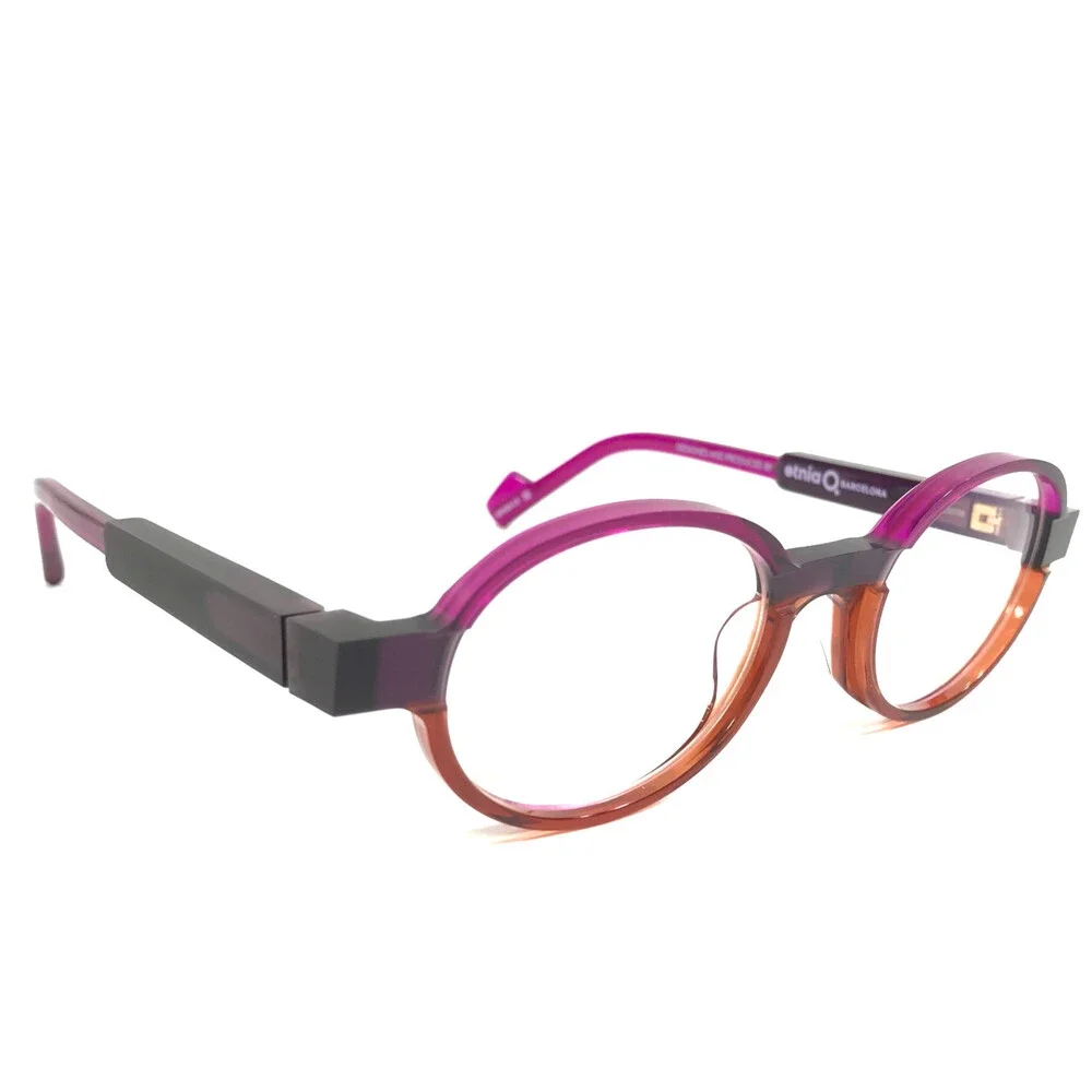 Etnia Barcelona Eyeglasses Frames CHROMA N43 VIOG Violet Orange 48-20-140